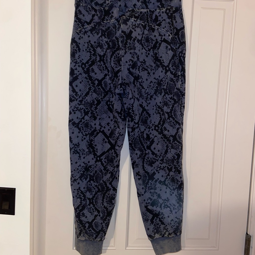 Snakeskin Print Joggers